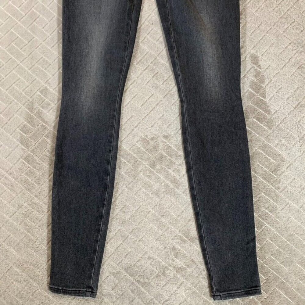 Madewell Womens 1 Denim Jeans Faded Black Uni Fit Skinny Mid Rise Stretch New - Picture 3 of 11